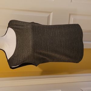 CHICO'S GREEN SHIMMERY TANK TOP, SIZE L/12